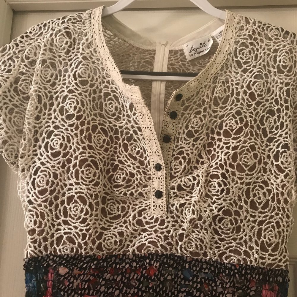 Anthropologie Byron Lars Lace Study Dress Size 4 - Picture 4 of 12